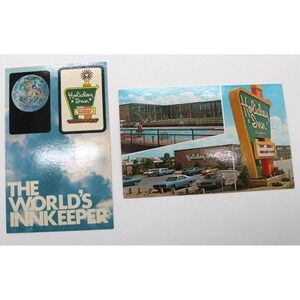 VTG 60s Holiday Inn Postcards Gallup New Mexico Large Sign World's Innkeeper TWO